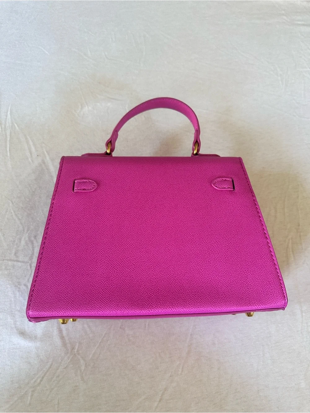 Pink Structured Top-Handle Women's Bag